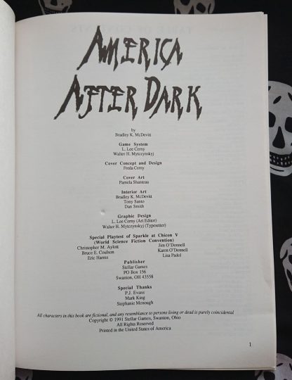 nightlife rpg 2nd ed. america after dark