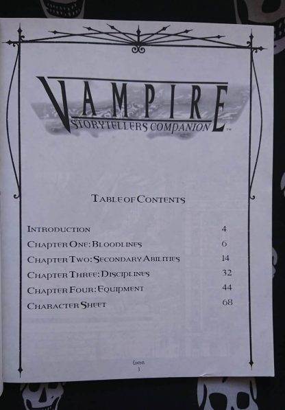 vampire: the masquerade storytellers companion (1998) ww2301