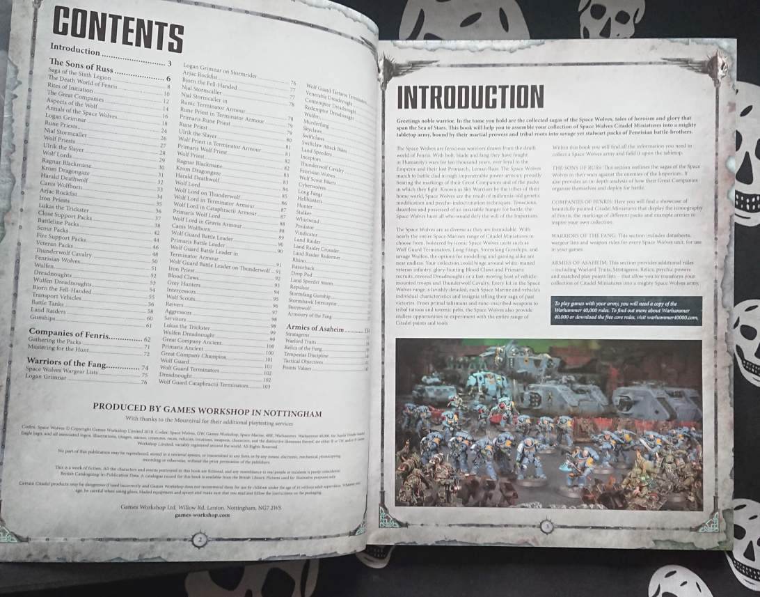 Warhammer 40K 8th ed. Codex: Space Wolves (2018) - Retrorocket