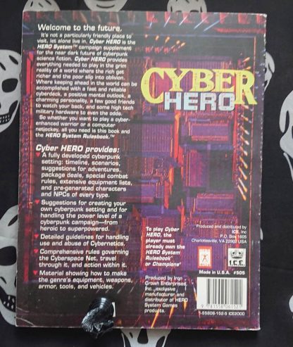 champions 4th ed cyber hero (1992)