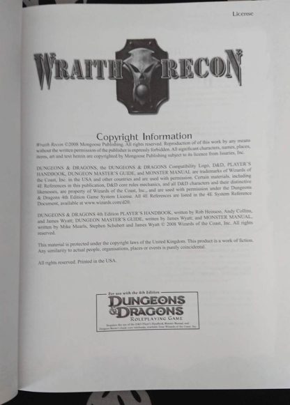 d&d 4th ed gsl wraith recon (2008)