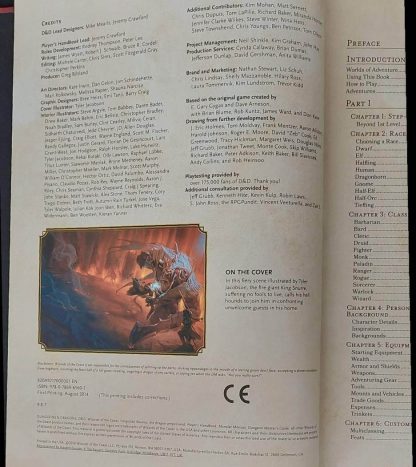 d&d 5th ed player's handbook (2014)