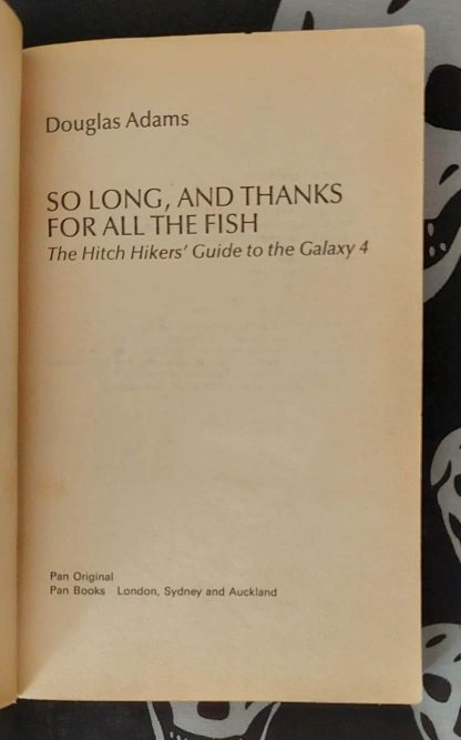 douglas adams so long and thanks for all the fish hitchhiker's guide book 4 (1985)