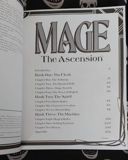 world of darkness mage: the ascension 2nd ed ww4300 core rulebook hardcover (1995)