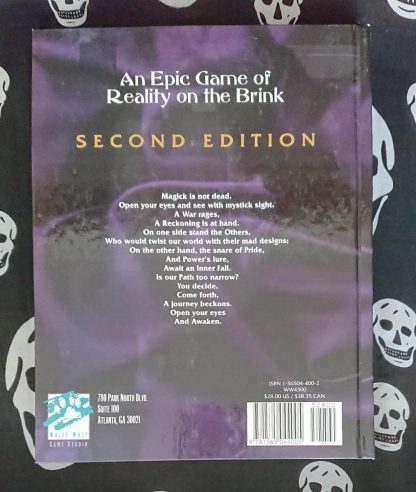 world of darkness mage: the ascension 2nd ed ww4300 core rulebook hardcover (1995)