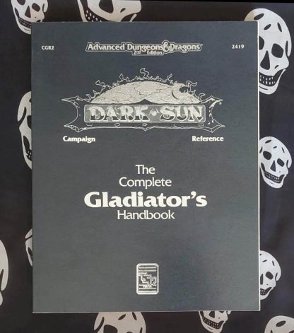 advanced dungeons & dragons 2nd edition cgr2 complete gladiator's handbook. as is (1993)