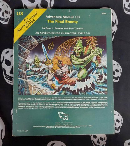 advanced dungeons & dragons 1st edition mod. u3 the final enemy (1983)