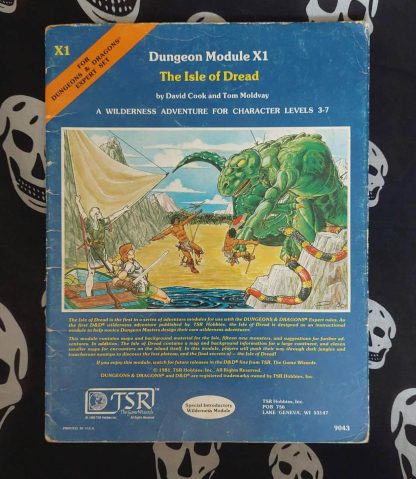 dungeons & dragons 1st edition mod. x1 isle of dread (1981) copy2