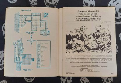 dungeons & dragons 1st edition mod. x1 isle of dread (1981) copy2