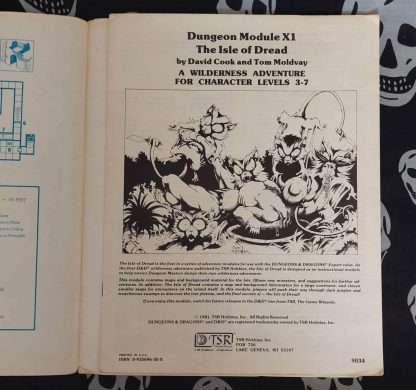 dungeons & dragons 1st edition mod. x1 isle of dread (1981) copy2