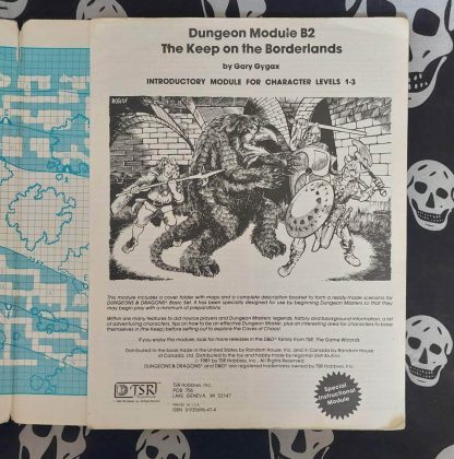 dungeons & dragons 1st edition mod. b2 keep on the borderlands (1981) c2