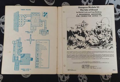 dungeons & dragons 1st edition mod. x1 isle of dread (1981) copy3