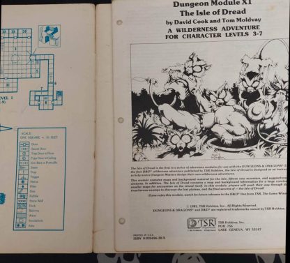 dungeons & dragons 1st edition mod. x1 isle of dread (1981) copy3