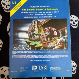 advanced dungeons & dragons 1st edition mod. u1 sinister secret of saltmarsh (1981)