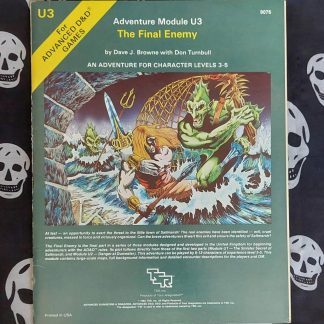 advanced dungeons & dragons 1st edition mod. u3 the final enemy (1983) copy2