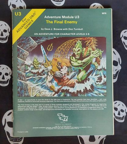 advanced dungeons & dragons 1st edition mod. u3 the final enemy (1983) copy2