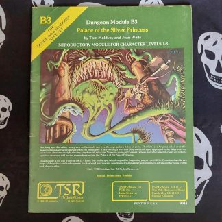 dungeons & dragons 1st edition mod. b3 palace of the silver princess green cover (1981) copy2