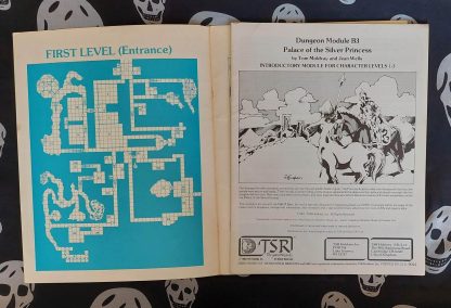 dungeons & dragons 1st edition mod. b3 palace of the silver princess green cover (1981) copy2