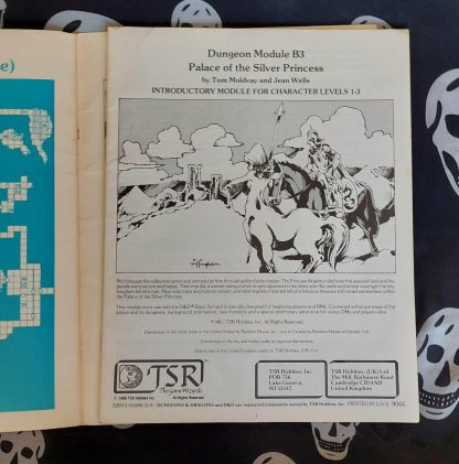 dungeons & dragons 1st edition mod. b3 palace of the silver princess green cover (1981) copy2