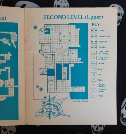 dungeons & dragons 1st edition mod. b3 palace of the silver princess green cover (1981) copy2