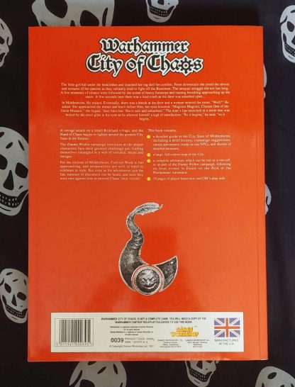 warhammer fantasy roleplay 1st ed city of chaos (1991)