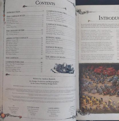 warhammer 40k 6th ed campaign: crusade of fire (2012)