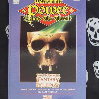 warhammer fantasy roleplay 1st ed power behind the throne h/c (1988)