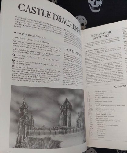 warhammer fantasy roleplay 1st ed castle drachenfels (1991)