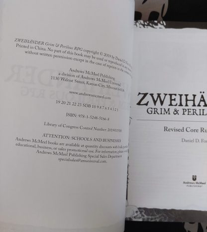 zweihänder: grim & perilous rpg revised core rulebook (2019)