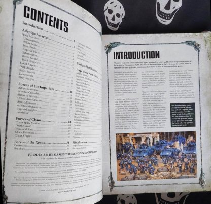 warhammer 40k 8th ed. munitorum field manual points value for 40k (2019)