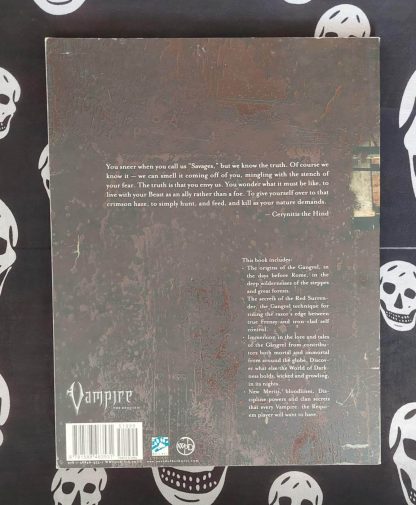 new world of darkness vampire the requiem gangrel savage and macabre (2008)