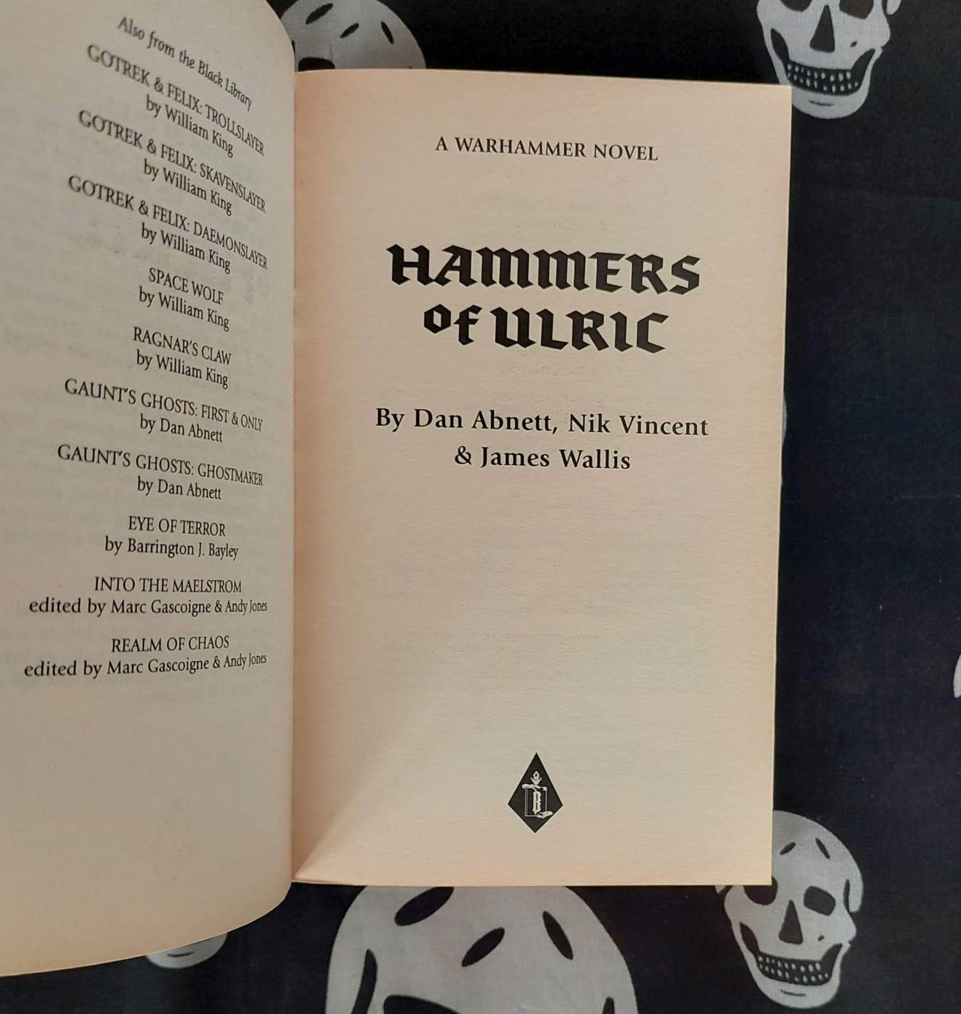 warhammer fantasy novel hammers of ulric (2000)