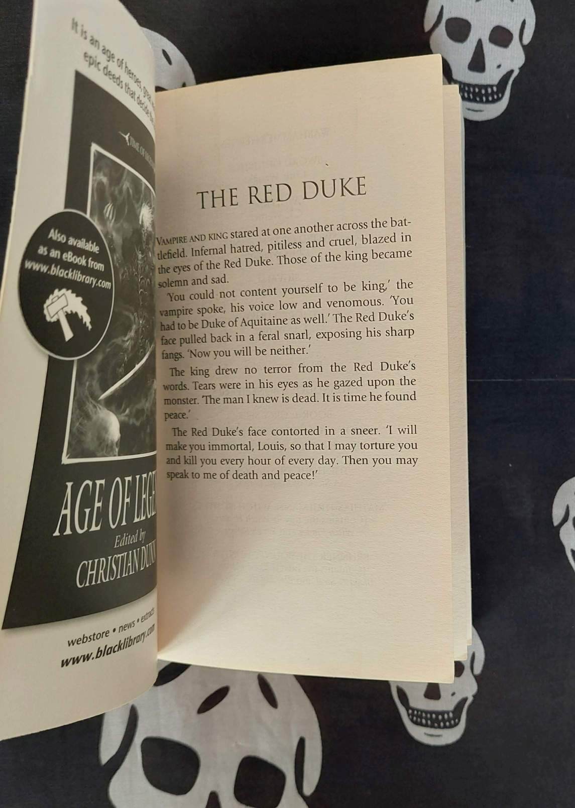 warhammer fantasy novel the red duke (2011)