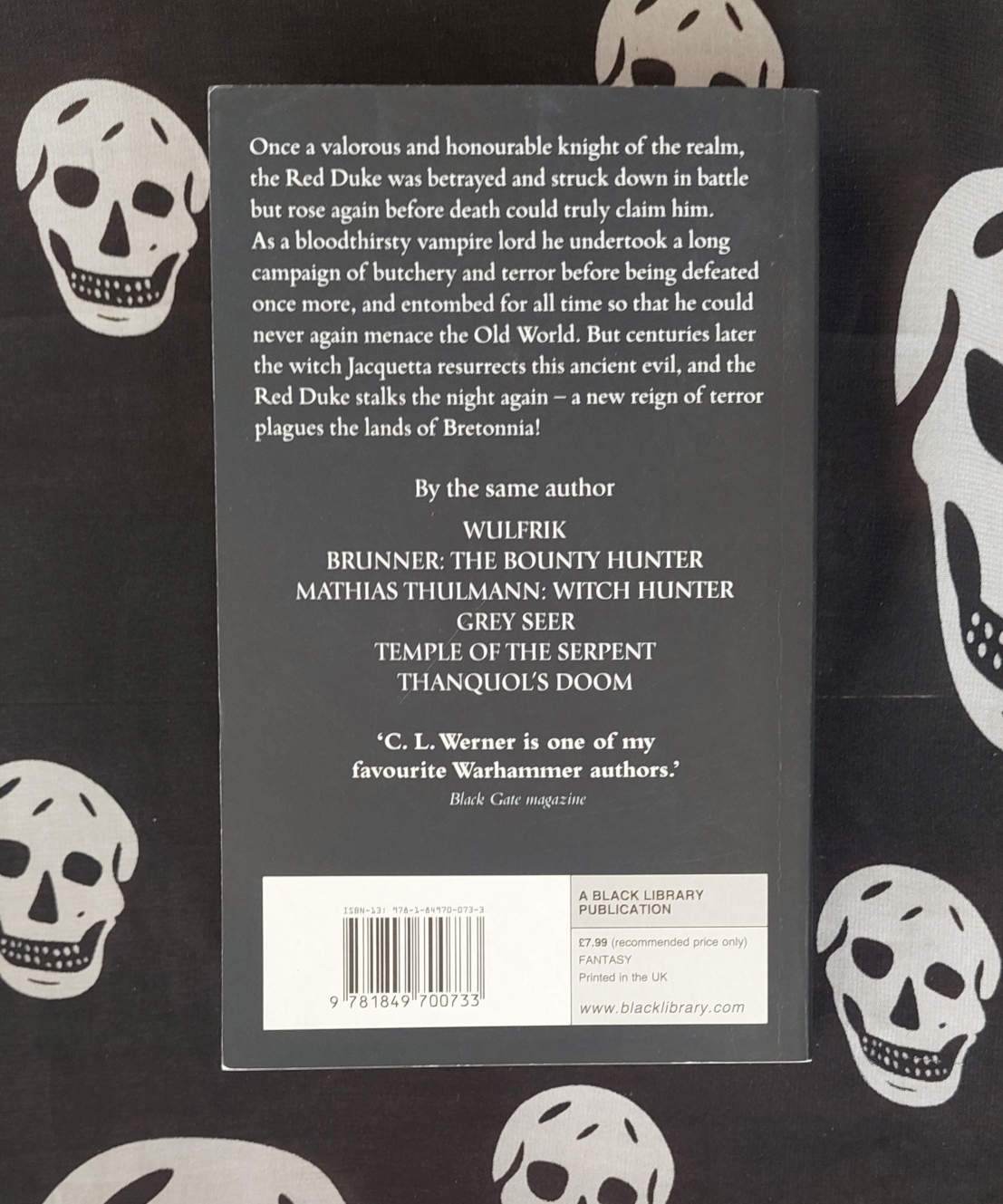 warhammer fantasy novel the red duke (2011)