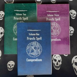 advanced dungeons & dragons rpg 2nd ed priest's spell compendiums set vol.s 1 2 & 3 (1999 2000)