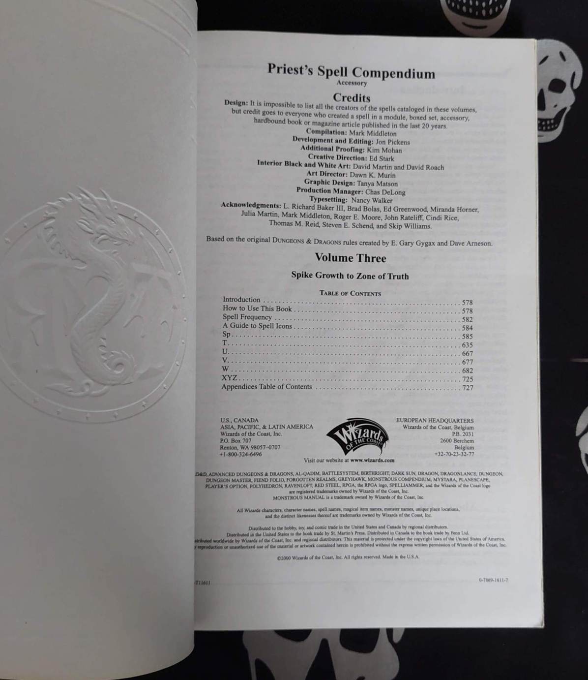 advanced dungeons & dragons rpg 2nd ed priest's spell compendiums set vol.s 1 2 & 3 (1999 2000)