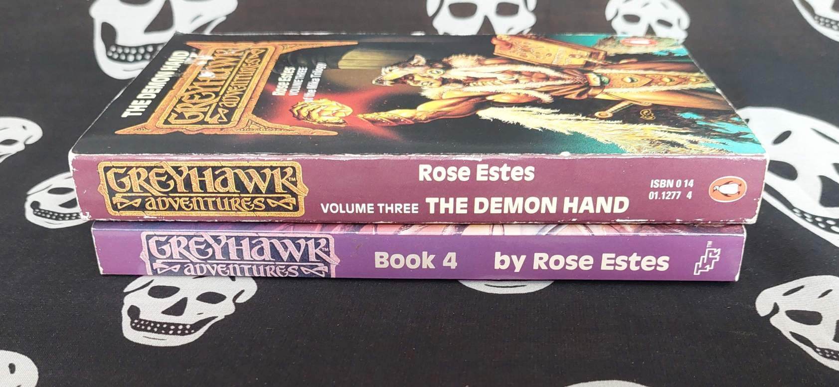 greyhawk adventures novels: mika series vol.s 2 and 3 price of power and demon hand (1988)