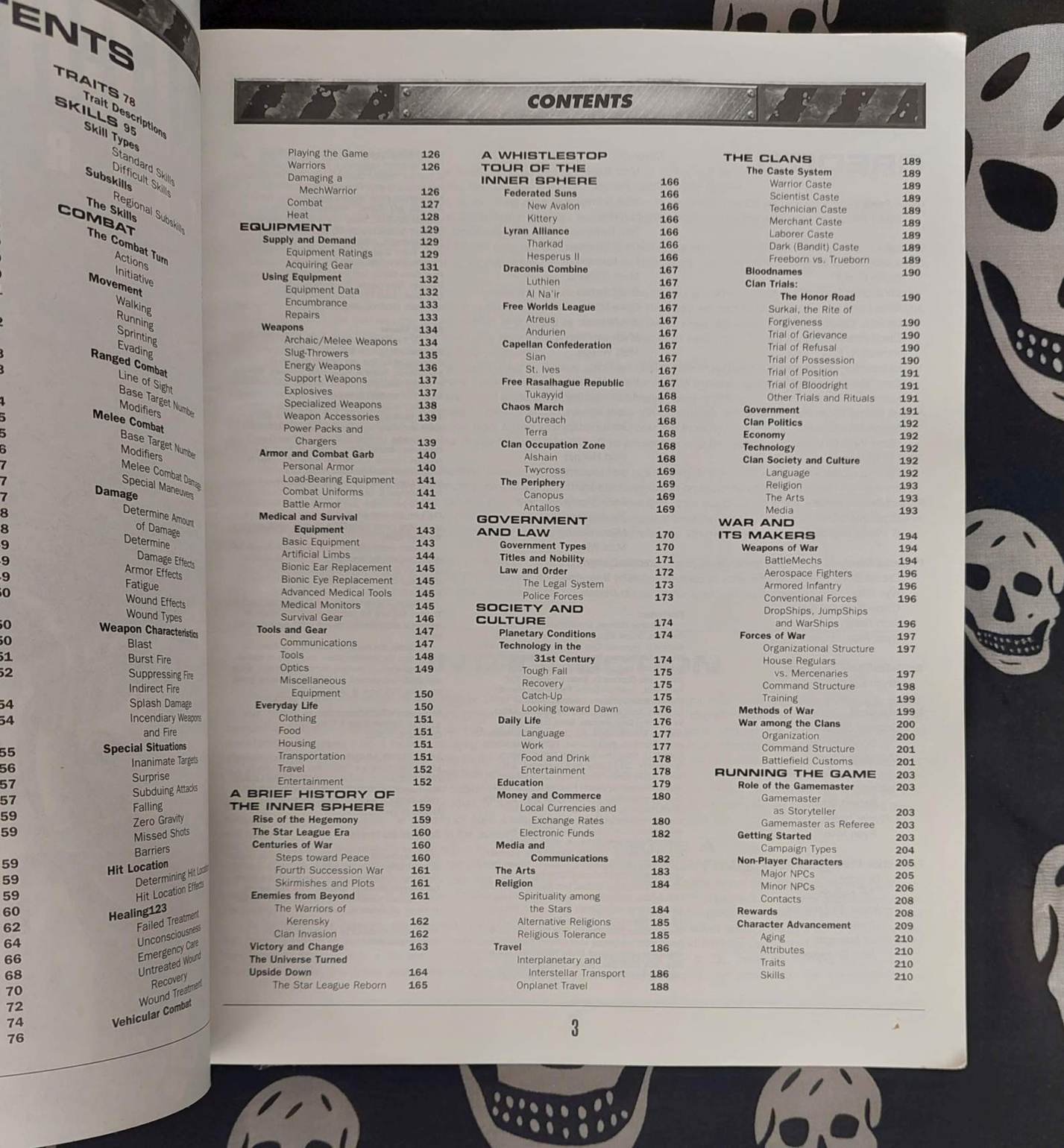 mechwarrior rpg: 3rd edition core rulebook (fasa 1999)