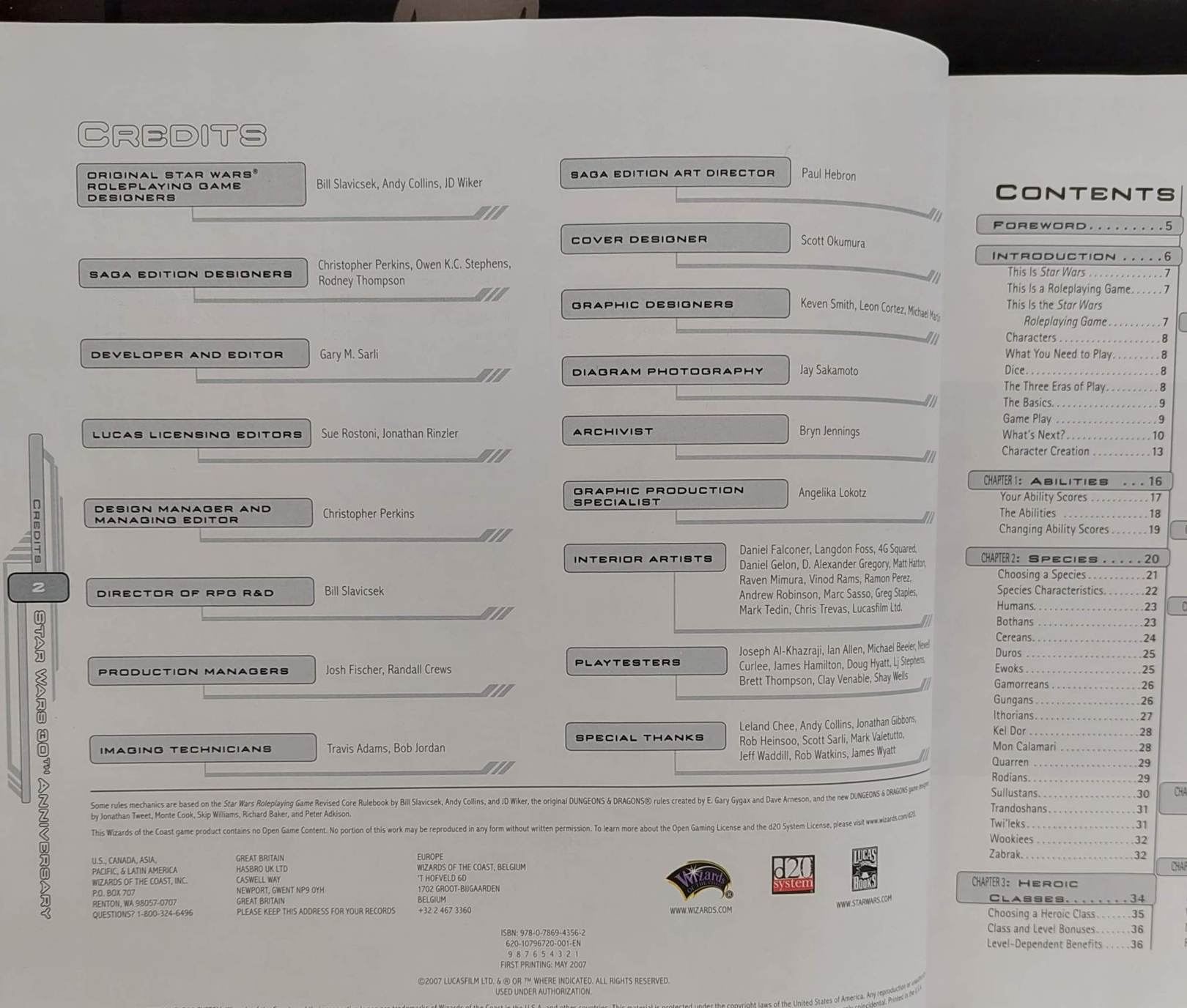 star wars rpg saga ed: core rulebook (2007)